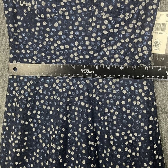 Trixxi Dress Womens 3 Navy Blue Glitter Dot Formal Gown Fit Flare Tulle MSRP 149 - Picture 8 of 16